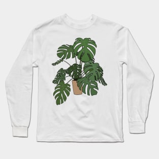 Monstera Deliciosa Long Sleeve T-Shirt